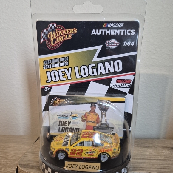 Winner's Circle Other - Joey Logano Yellow Die-Cast Toy Car by NASCAR Authentics